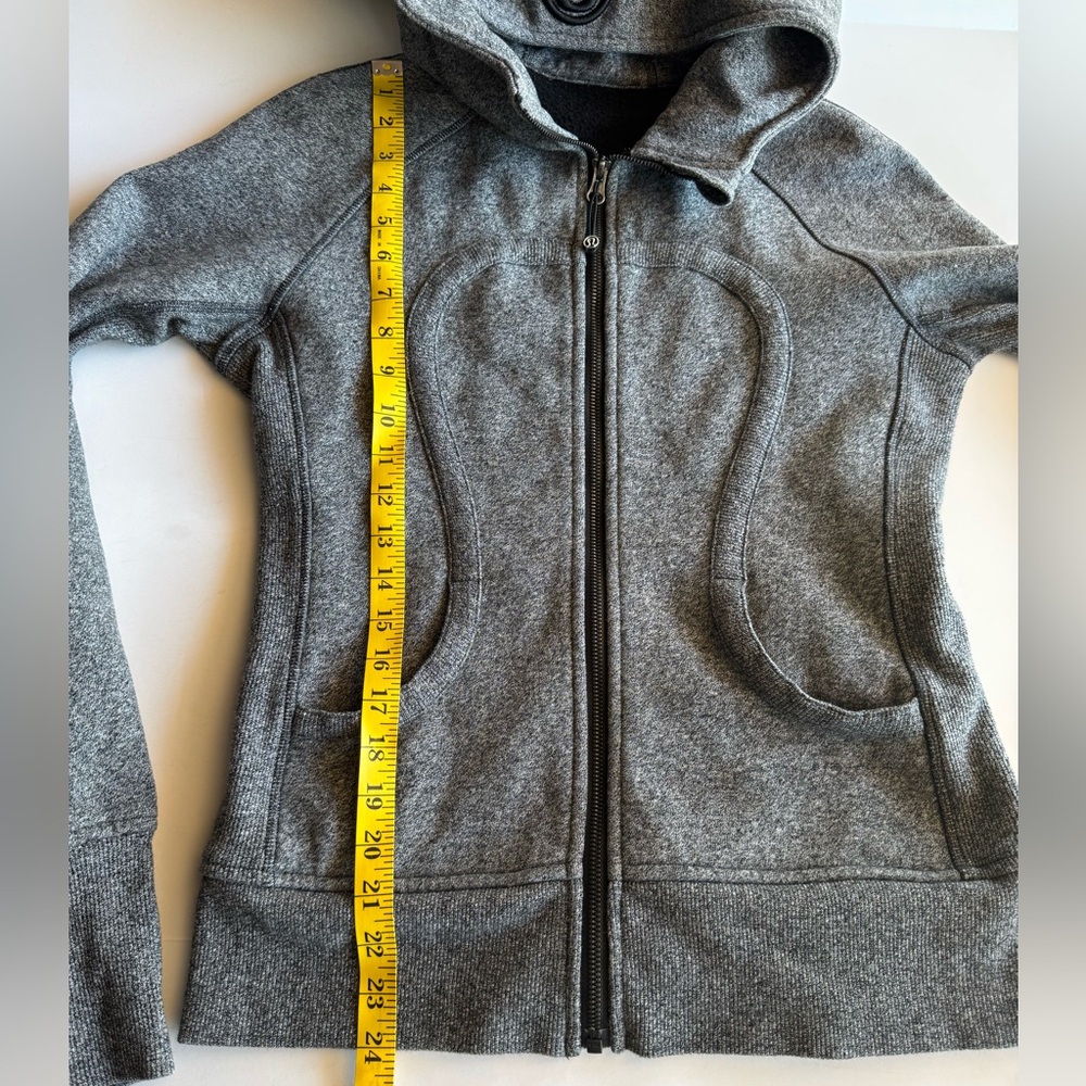 Lululemon Scuba Plush Hoodie Full Zip Jacket Size 8 - Picture 6 of 10
